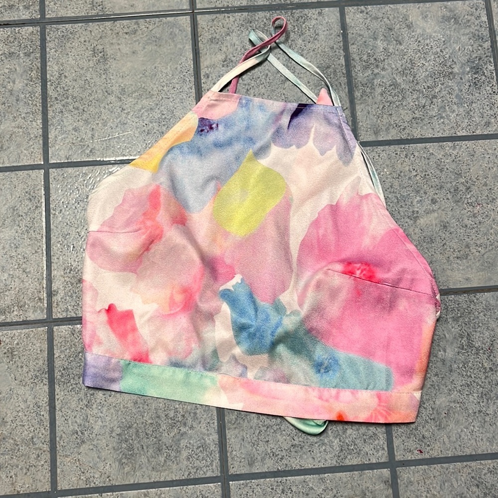 L’atiste by Amy pastel watercolor crop top